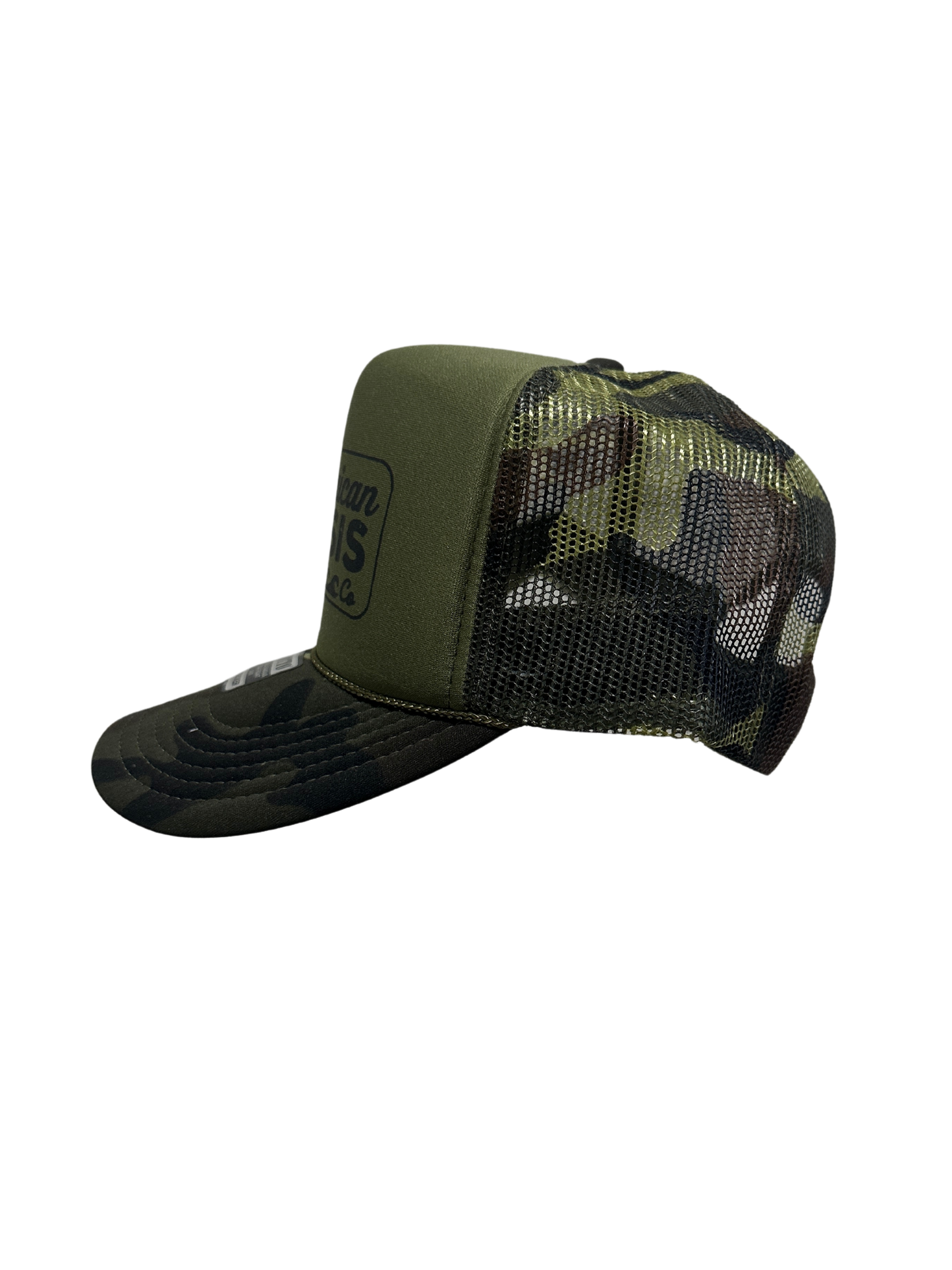American Oasis Trucker Hat (Green Camo)