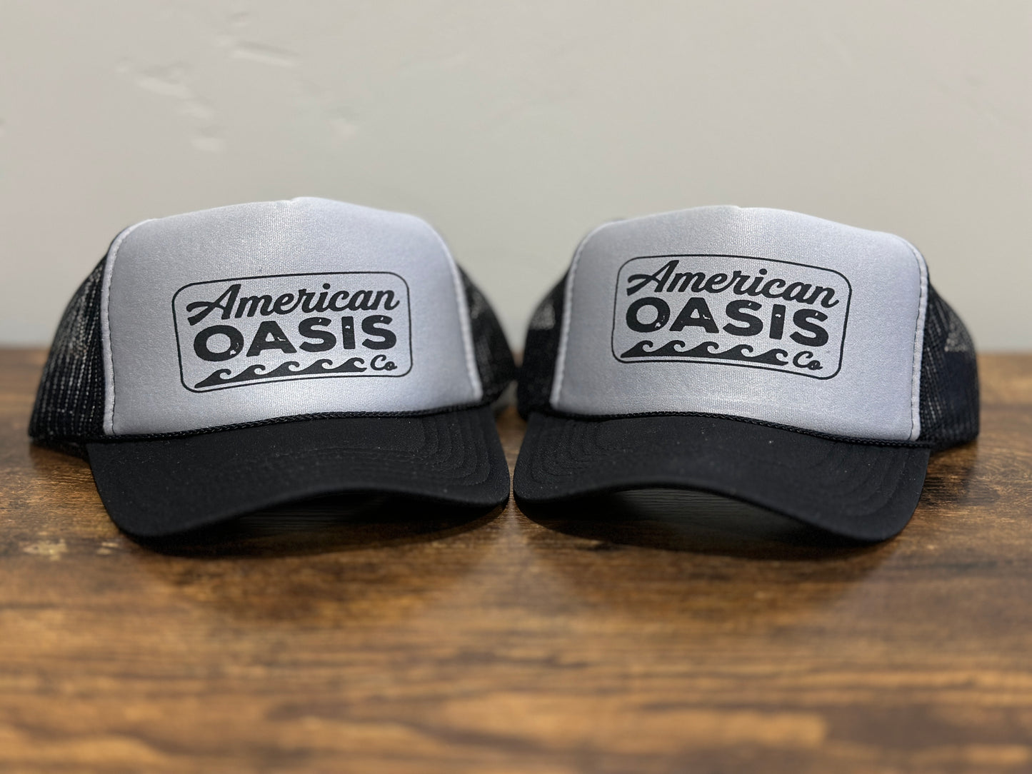 American Oasis Trucker Hat (Grey/Black)