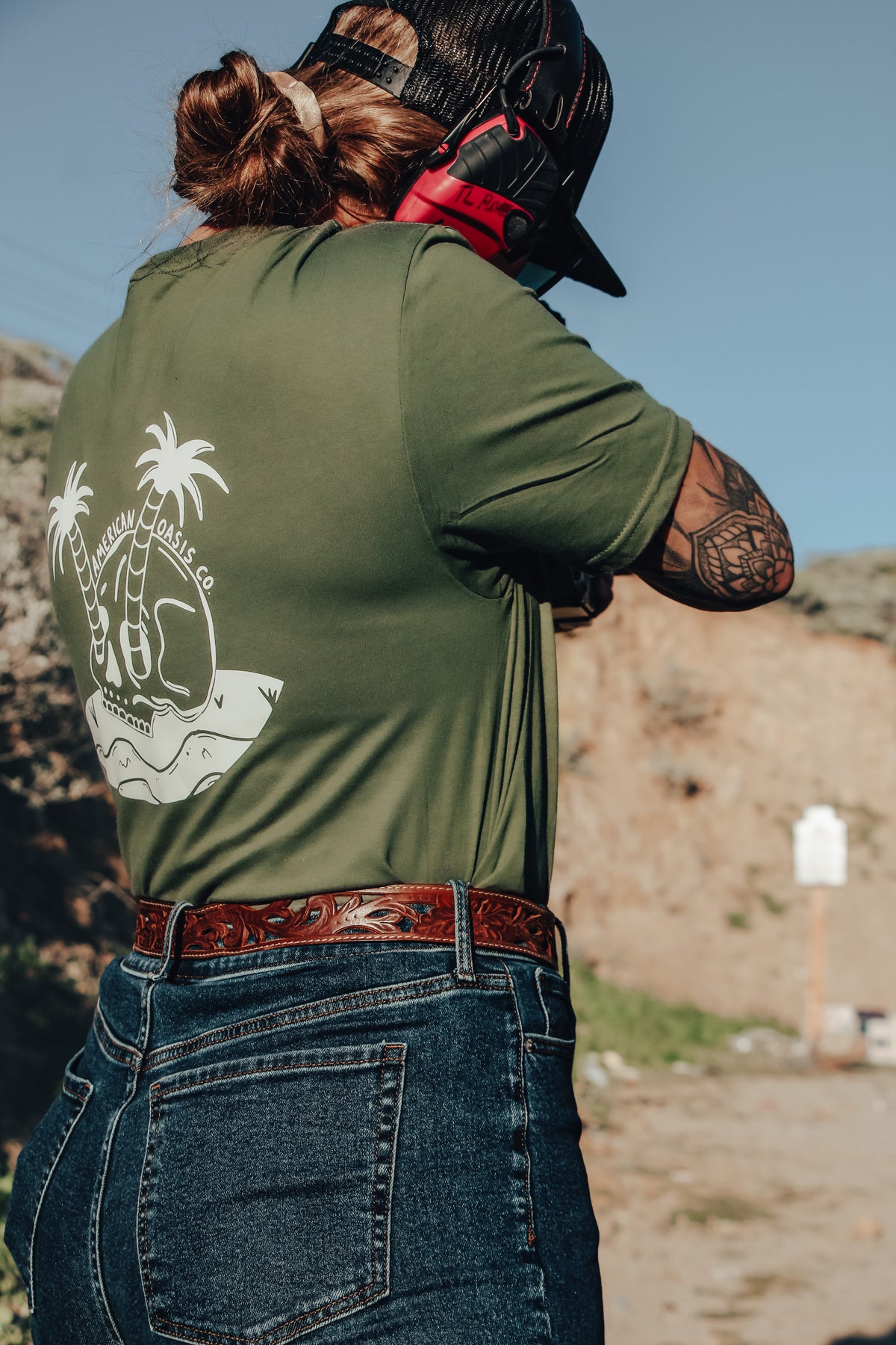 "Paradise" Tee (OD Green) (CLOSEOUT)