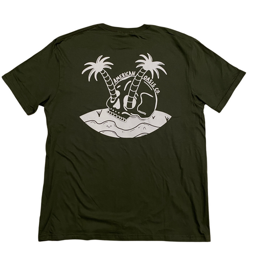 "Paradise" Tee (OD Green) (CLOSEOUT)