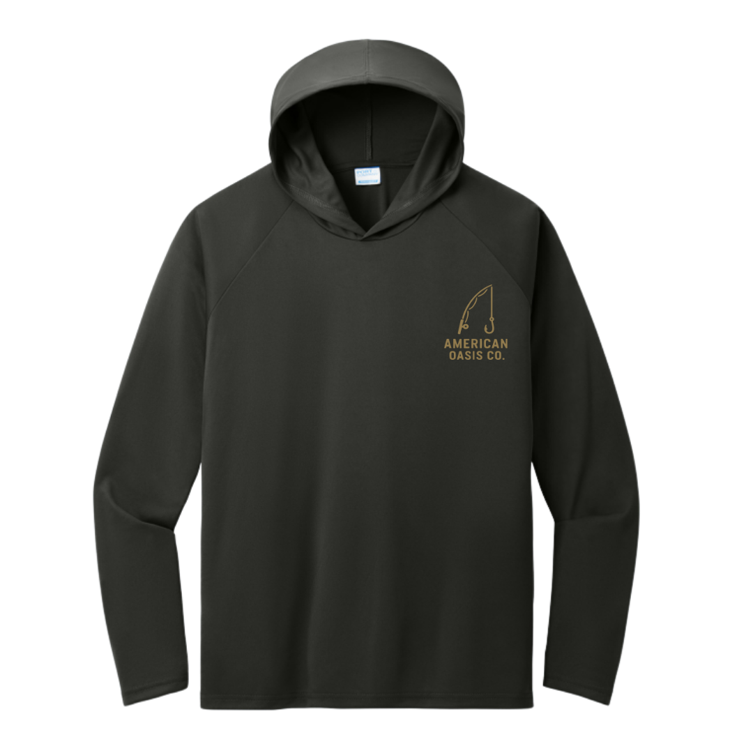 "Night Fishin" Hooded Sun Shirt