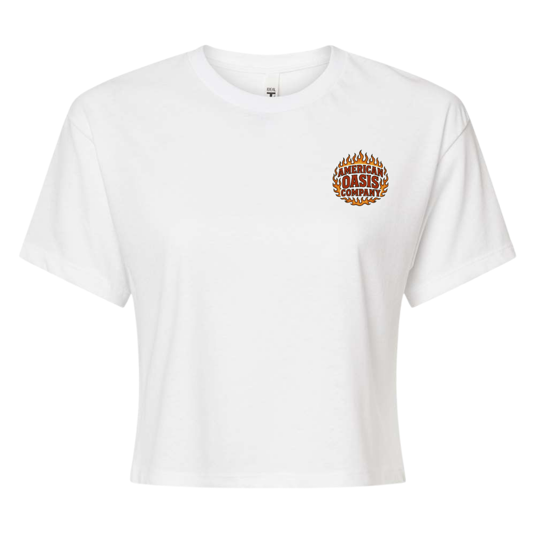 Women’s "Hell Bound" White Baby Tee
