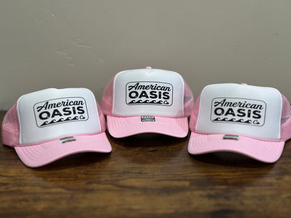 American Oasis Trucker Hat (Pink)