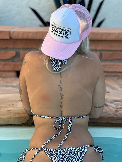 American Oasis Trucker Hat (Pink)