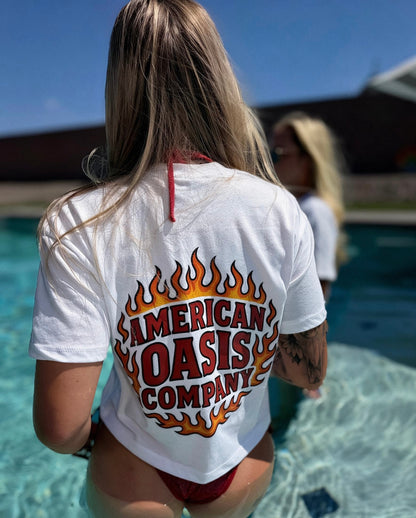 Women’s "Hell Bound" White Baby Tee