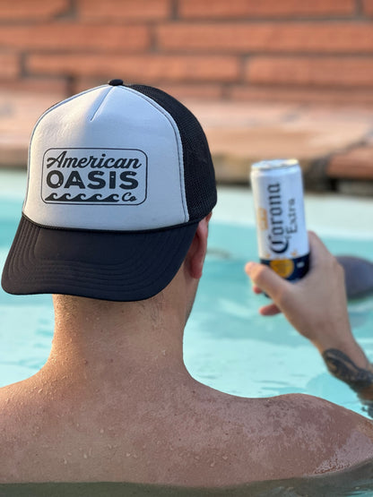 American Oasis Trucker Hat (Grey/Black)