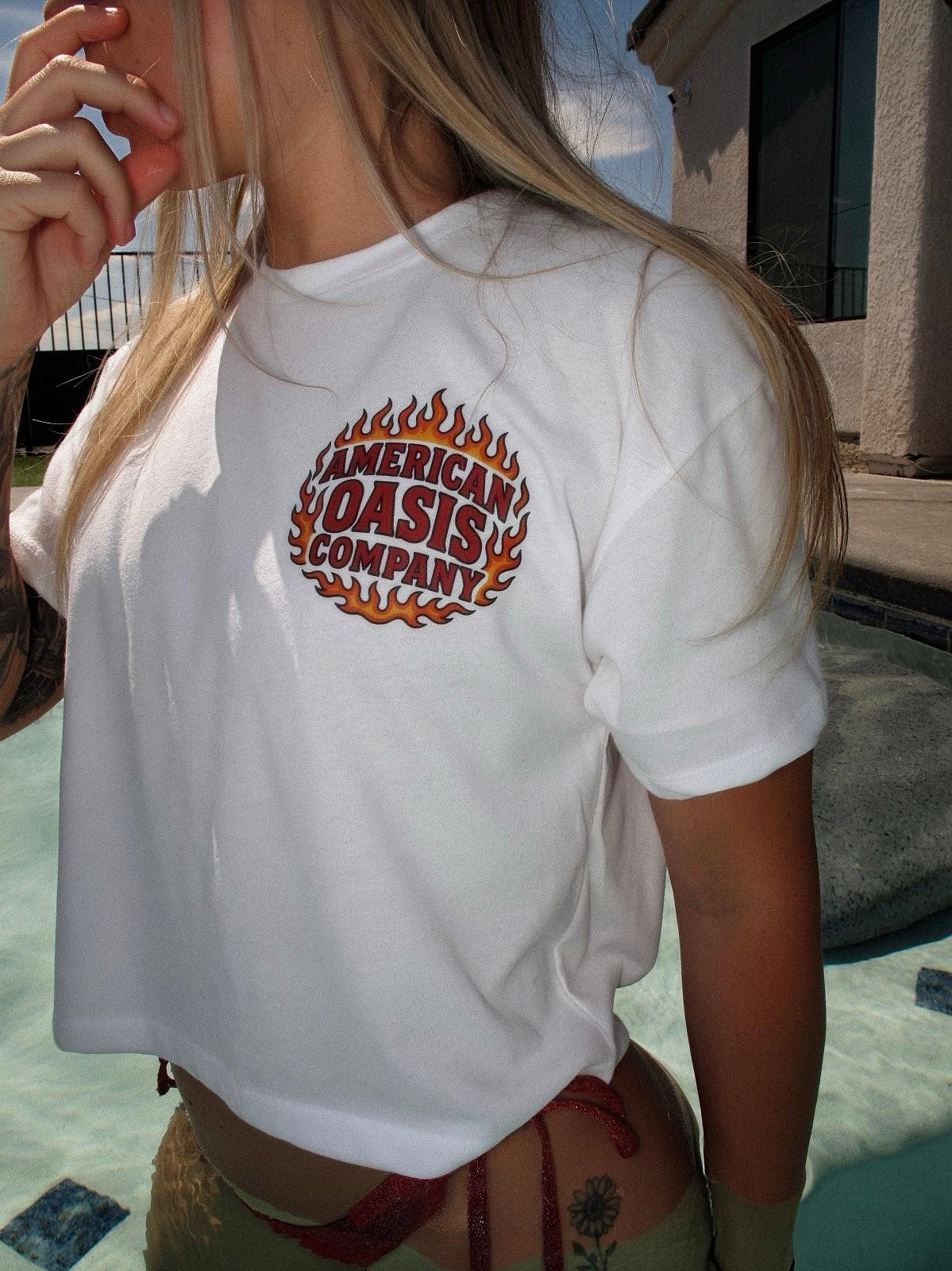 Women’s "Hell Bound" White Baby Tee
