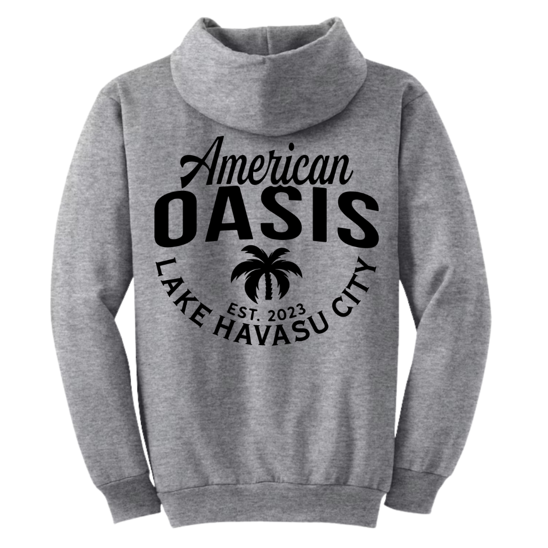 American Oasis Lake Havasu Grey Hoodie