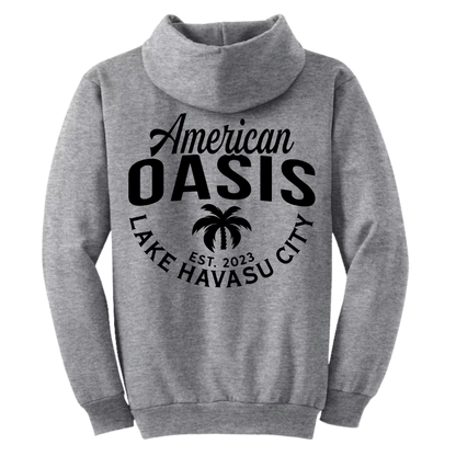 American Oasis Lake Havasu Grey Hoodie