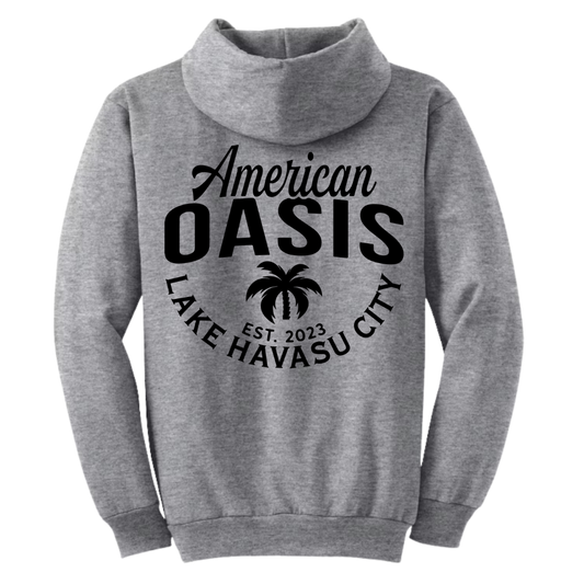 American Oasis Lake Havasu Grey Hoodie
