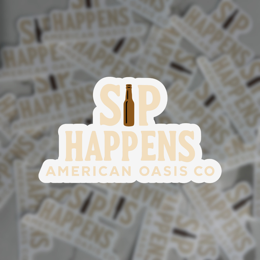 “Sip Happens” Sticker