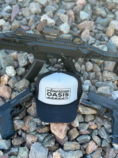 American Oasis Trucker Hat (Grey/Black)