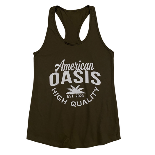 American Oasis Women's Tank (OD Green)