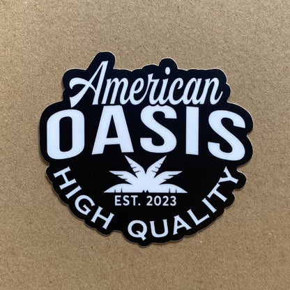 American Oasis "High Quality" Sticker