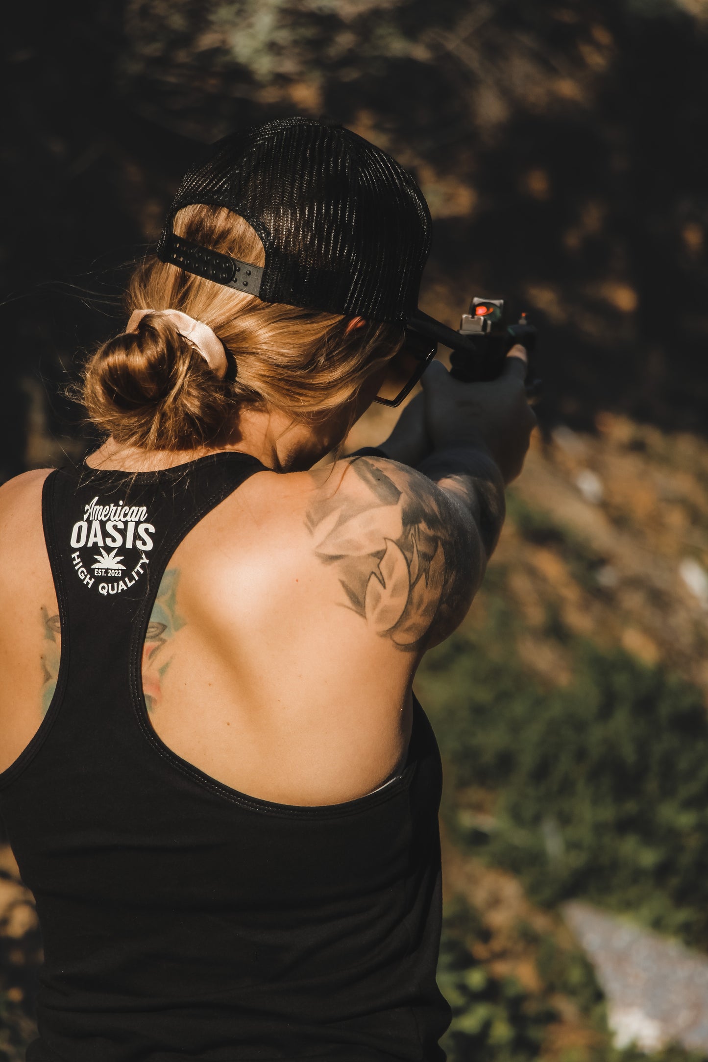 American Oasis Women's Tank (Black)